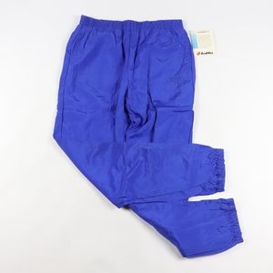 90s New Lotto Mens Small Nylon Jogger Pants Blue